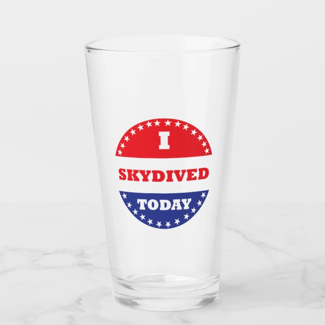 Verre J'ai Skydived aujourd'hui (Devant)