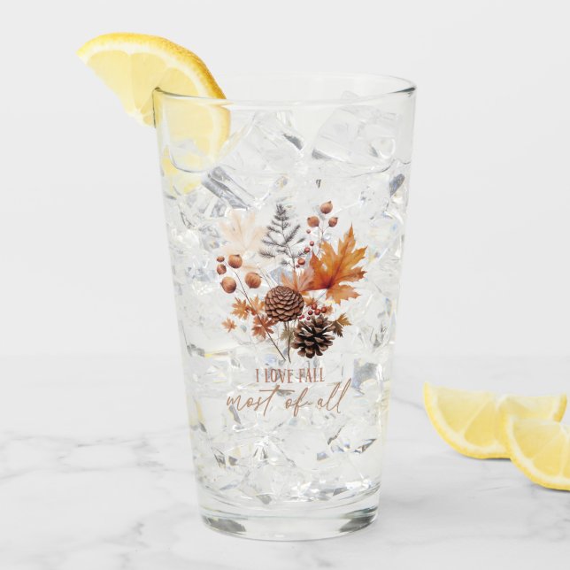 Verre J'Aime Chuter La Plupart De Tous Les Foliages Feui (Devant glace)