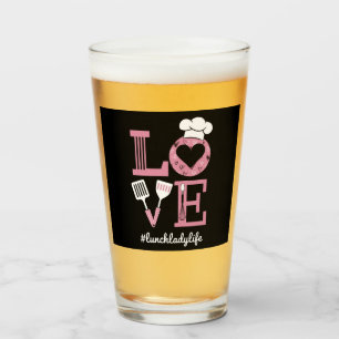 Verre J'aime la vie de dame de déjeuner Cadeaux amusants
