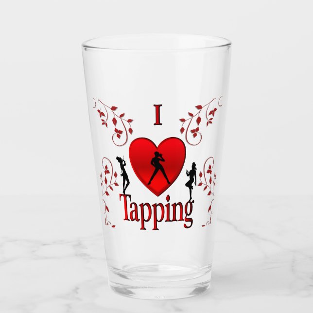 Verre J'aime le claquettes (Devant)