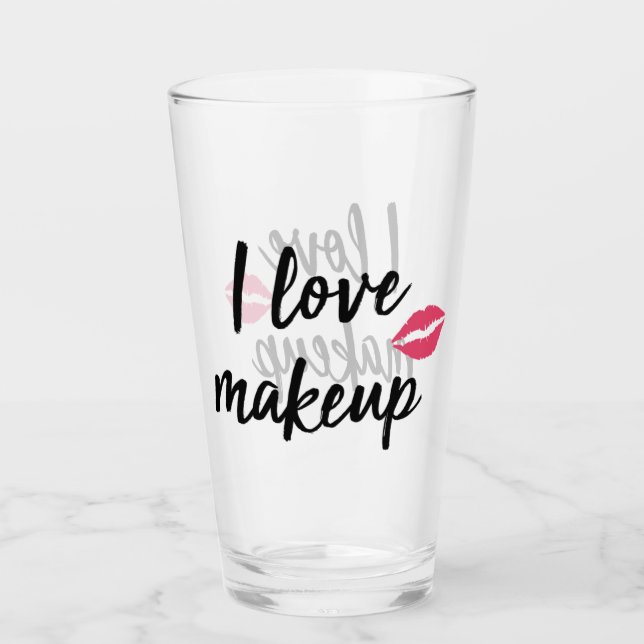 Verre J'aime le maquillage (Devant)