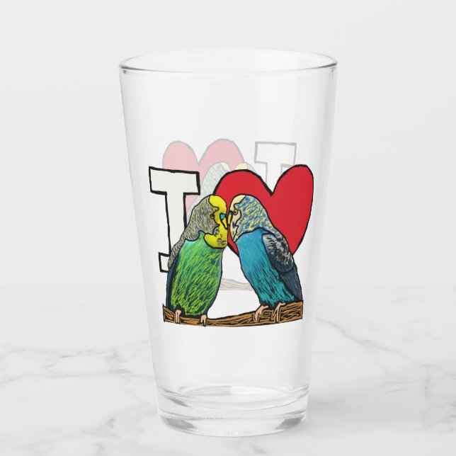 Verre J'aime les copines (Devant)