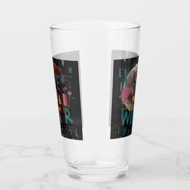 Verre J'aime l'hiver (Droite)