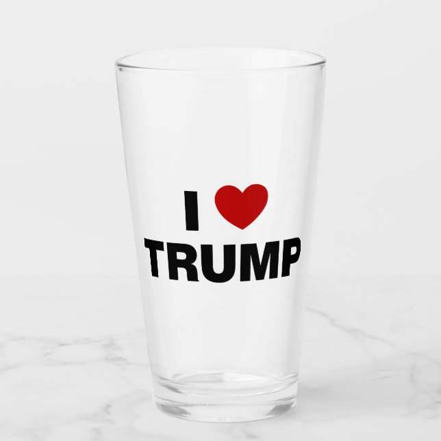 Verre J'aime Trump (Devant)