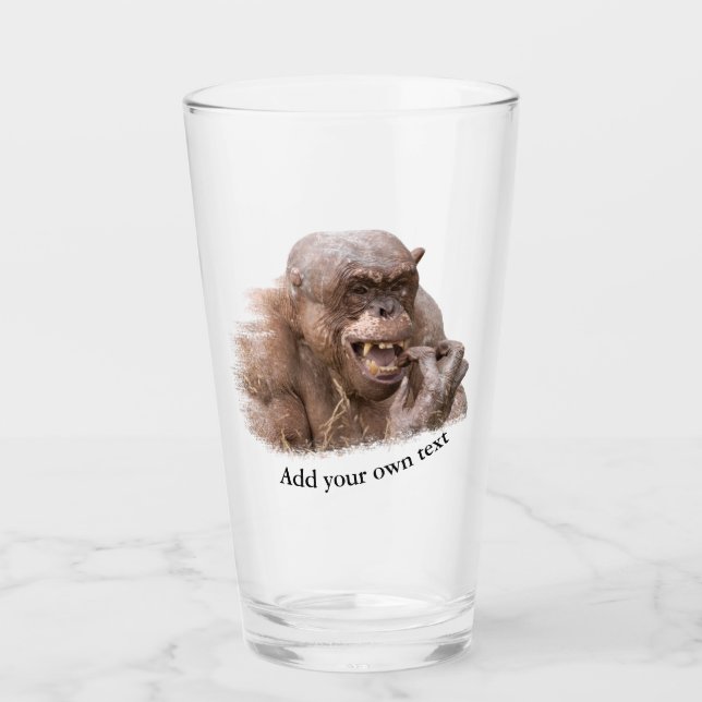 Verre Jambo The Hairless Chimp (modifier votre propre te (Devant)