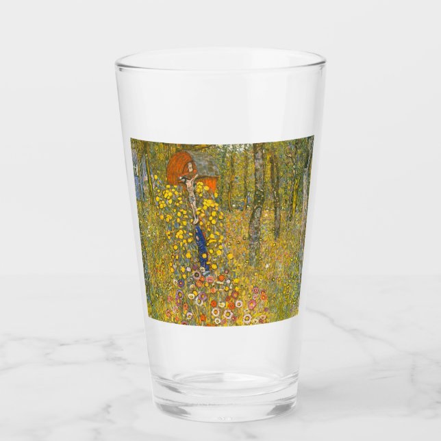 Verre Jardin agricole Gustav Klimt avec Crucifix (Devant)