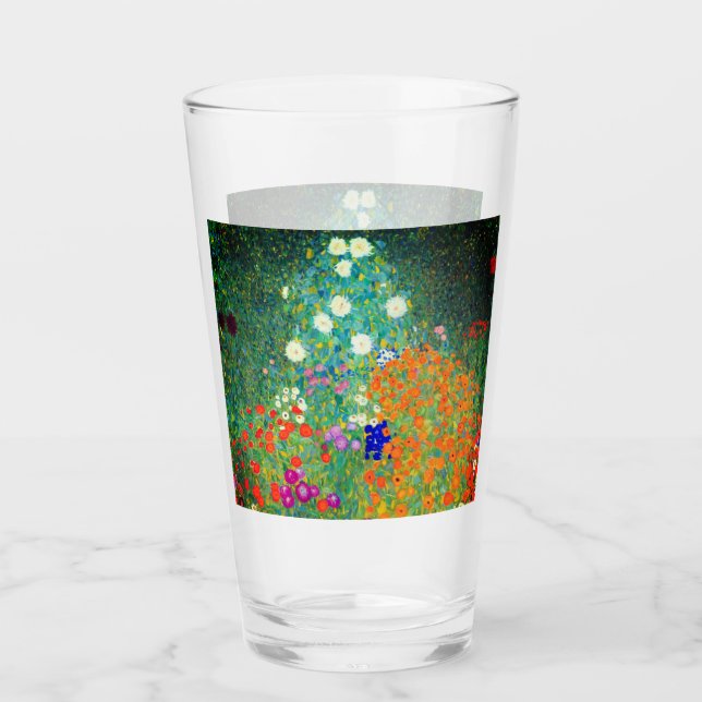 Verre Jardin aux fleurs Gustav Klimt (Devant)