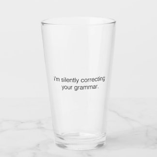 Verre Je corrige ta grammaire en silence