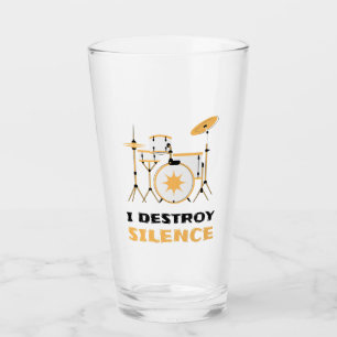Verre Je Détruis Silence Funny Drummer