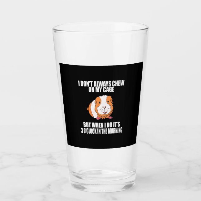 Verre Je Joue Avec Du Cochon De Guine Le Matin (Devant)