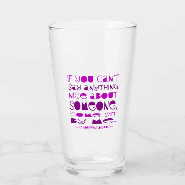 Verre Je ne peux rien dire de bien Viens t'asseoir par m (Devant)