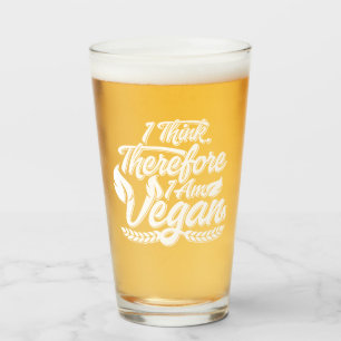 Verre Je Pense Que Je Suis Vegan.