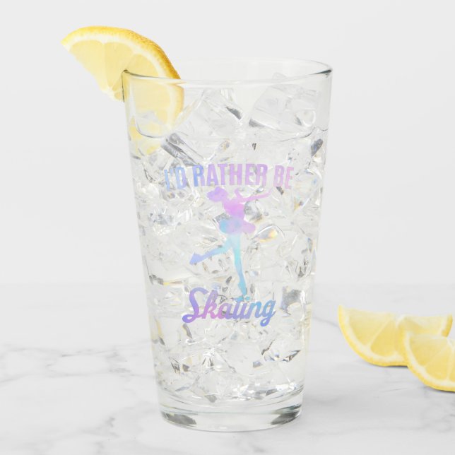Verre Je préférerais patiner (Devant glace)