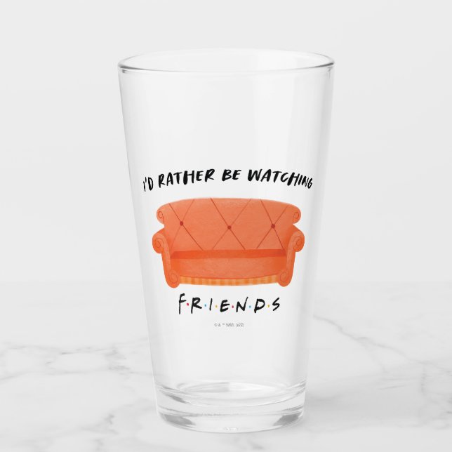 Verre Je préférerais regarder FRIENDS™ (Devant)