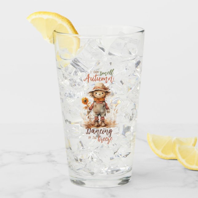 Verre Je Sens L'Automne - Brute Rustique & Tournesol (Devant glace)