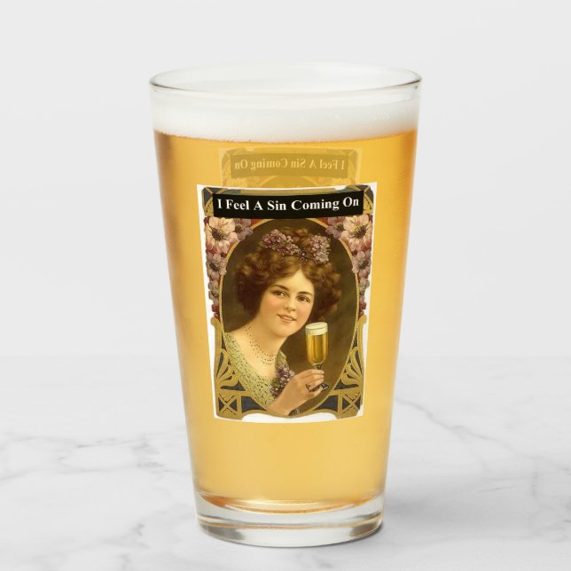 Verre Je sens un péché venir (Devant (rempli))