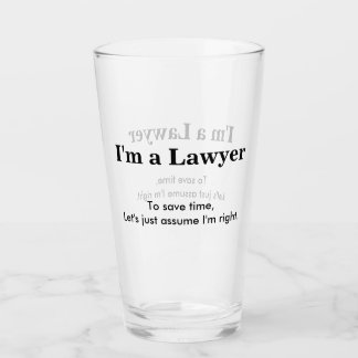 Verre Je suis avocat - Supposons que j'ai raison