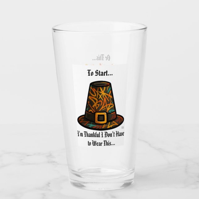 Verre Je suis reconnaissant/GPH (Devant)