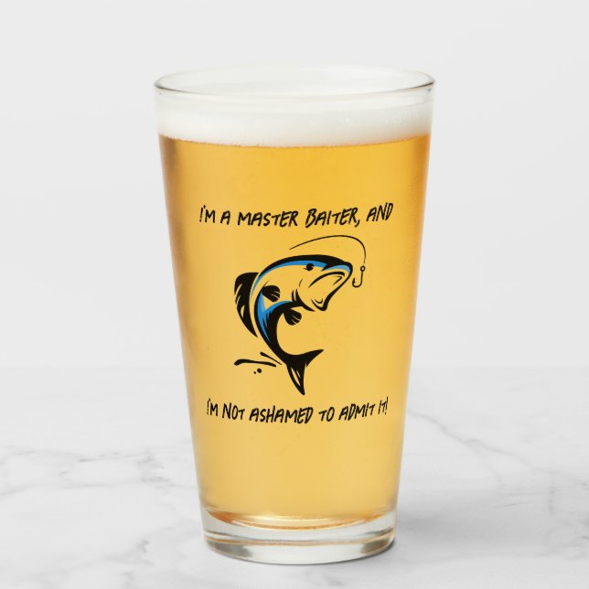 Verre Je suis un maître-arbitre... - Bière de Pêche (Devant (rempli))