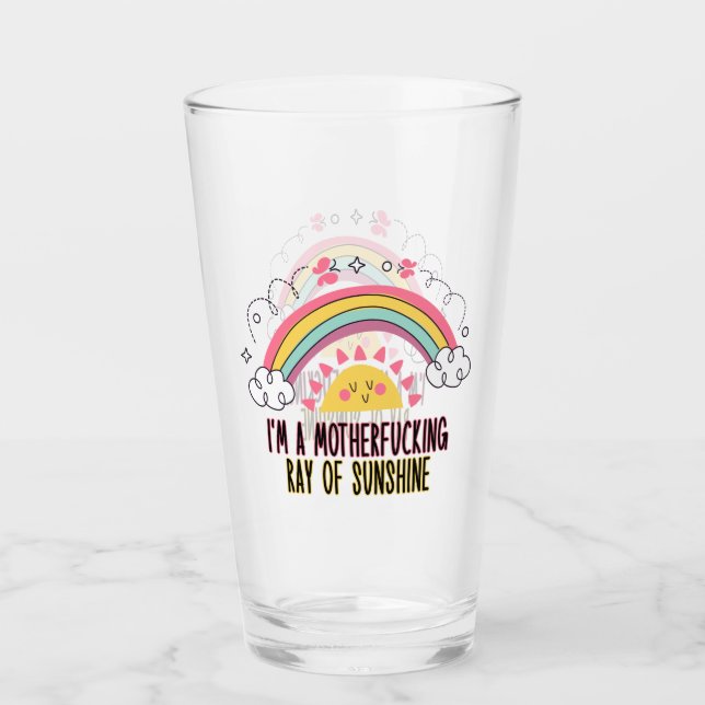 Verre Je suis une Mère * Rayon de Sunshine Ensemble de s (Devant)