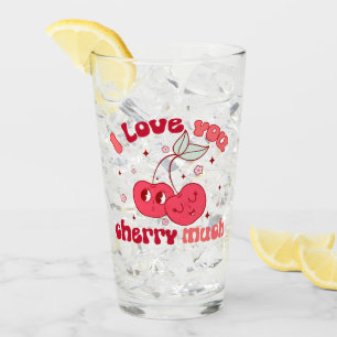 Verre Je T'Aime Beaucoup Cherry Cute & Punny Cherry