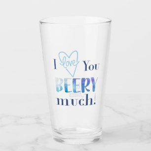 Verre Je T'Aime Beery Beaucoup Amusant Guy Valentine