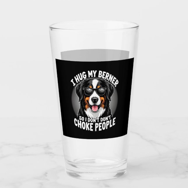 Verre J'embrasse mon Berner pour que je n'étrangle pas l (Devant)