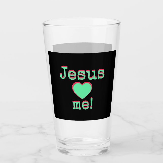 Verre Jesus loves est ! (Devant)