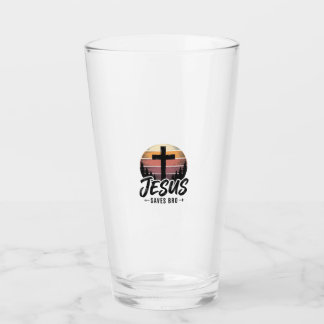 Verre Jésus Sauve Frère Vintage Chemise Croix Chrétienne