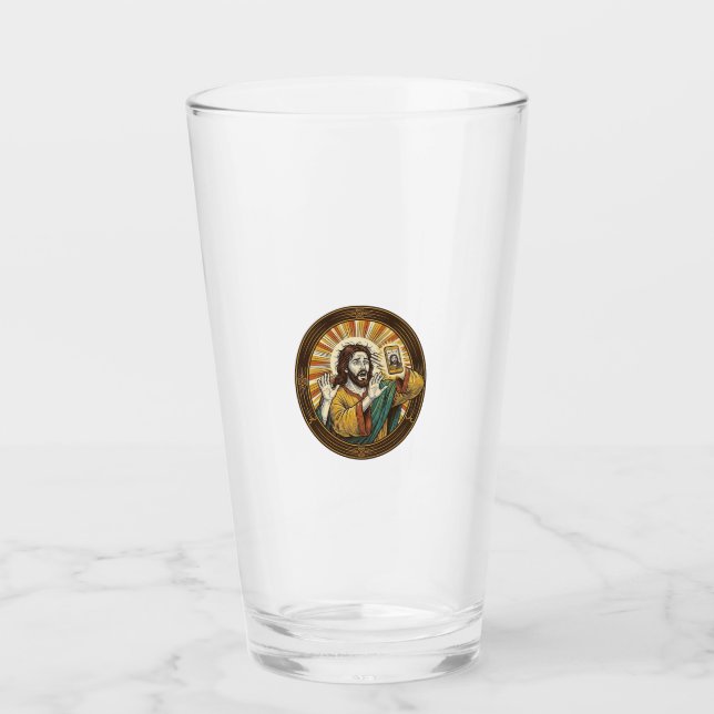 Verre Jesus Selfie Accidentel avec la Caméra Frontale et (Devant)