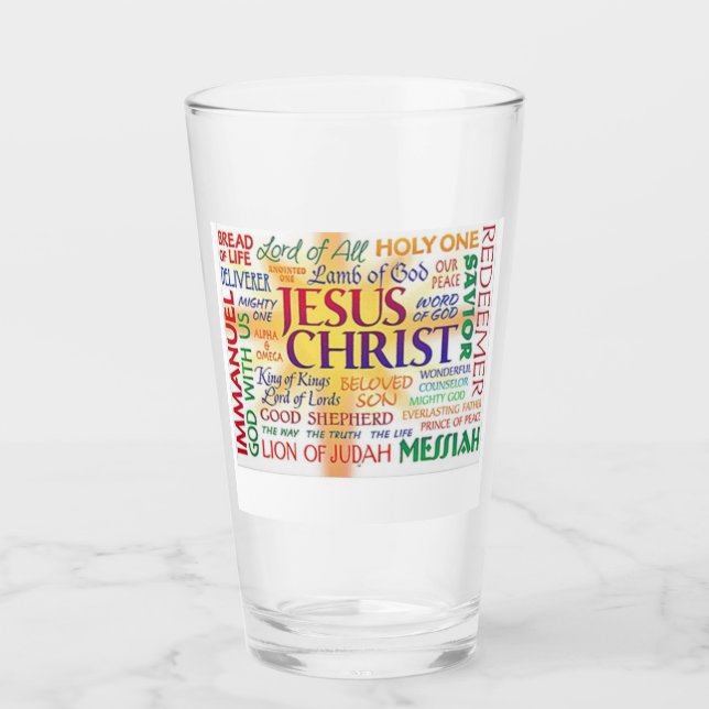Verre JÉSUS - SES nombreux noms (Devant)
