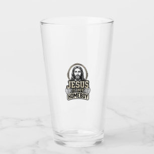 Verre Jésus vintage est mon pote gravé design vectoriel