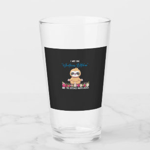 Verre J'étais Comme Tee Sloth Yoga Méditation Fente