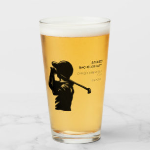 Verre Jeu de golf de golfeur noir Trip Bachelor Party mi