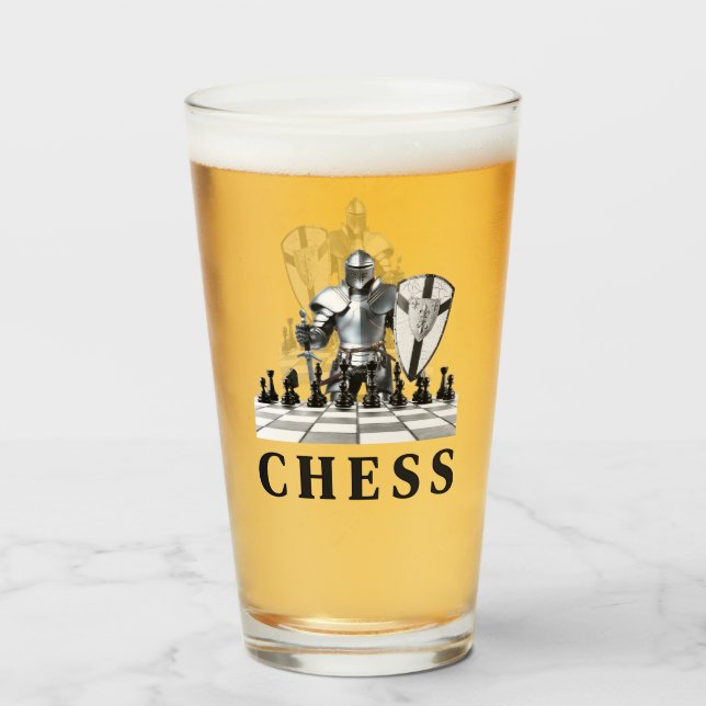 Verre Jeu D'Échecs, Stratégique, Penser À L'Avance, Matt (Dos (rempli))
