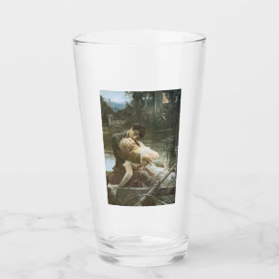 Verre Jeune couple amoureux (baiser en bateau)