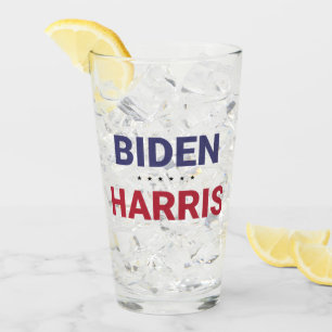 Verre Joe Biden et Kamala Harris (élection américaine de