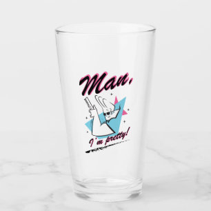 Verre Johnny Bravo - Homme Je suis assez Retro Graphic