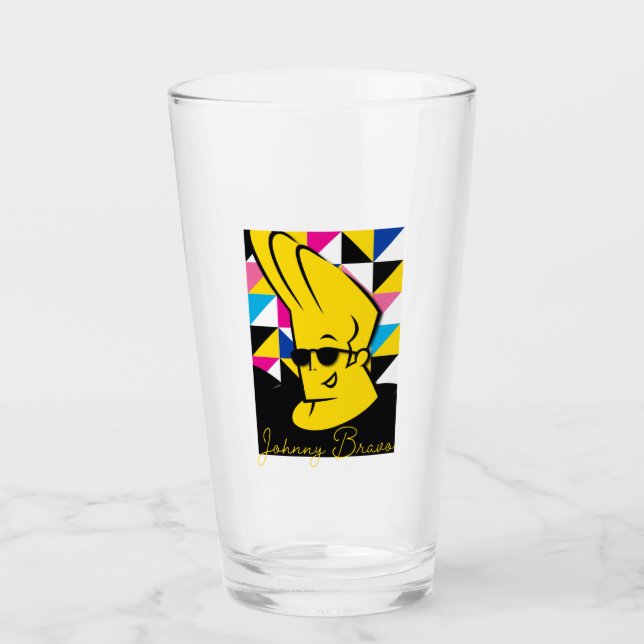 Verre Johnny Bravo Pop Art Graphic (Devant)