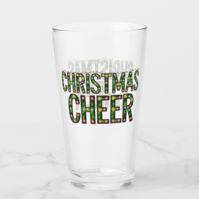 Verre Joie de Noël Typographie de Noël (Devant)