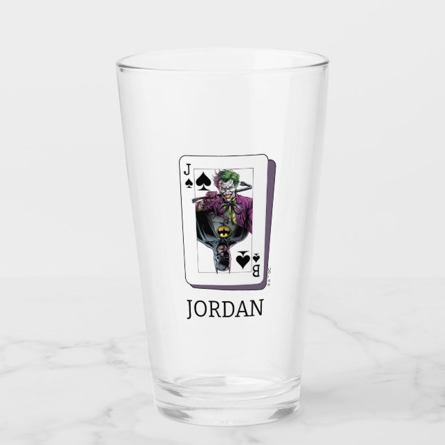 Verre Joker and Batman Spade Playing Card Illustration (Devant)