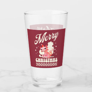 Verre Joli Axolotl de Noël Joyeux Noël