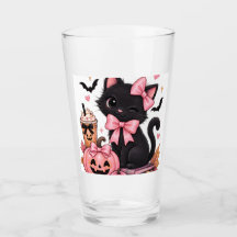 Joli Chat Noir Coquette Halloween avec des Rubans