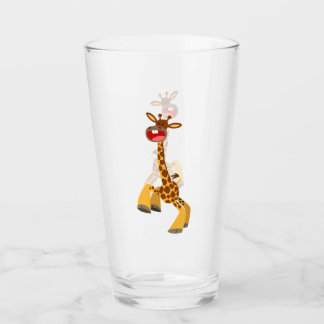 Verre Jolie Giraffe Danseuse Cartoon