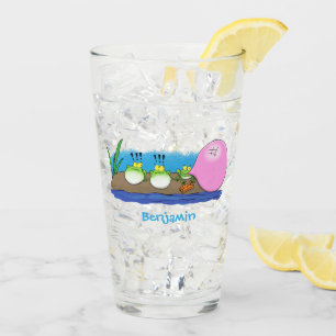 Verre Jolie grenouilles drôles bubblegum dessin animé il