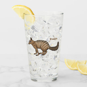 Verre Jolie illustration de dessin animé numbat heureux