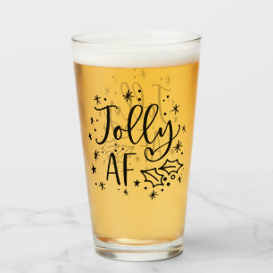 Verre Jolly AF Fun Noël Humour à boire