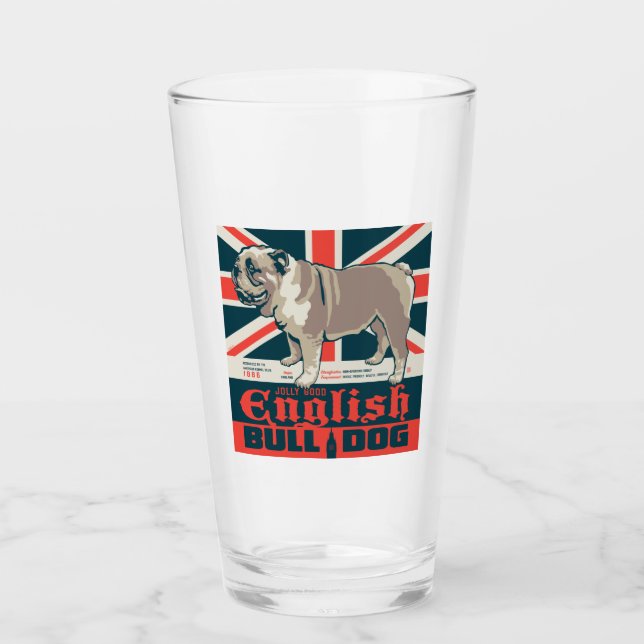 Verre Jolly Good English Bulldog (Devant)