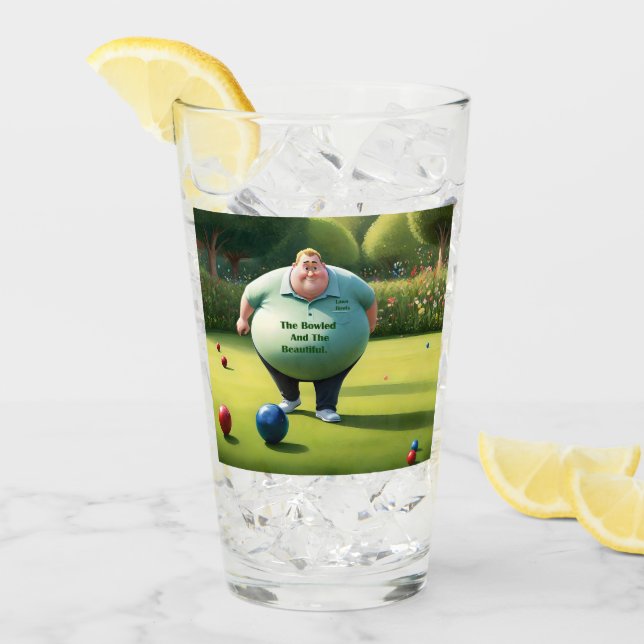 Verre Jolly Lawn Bowler Man, (Devant glace)