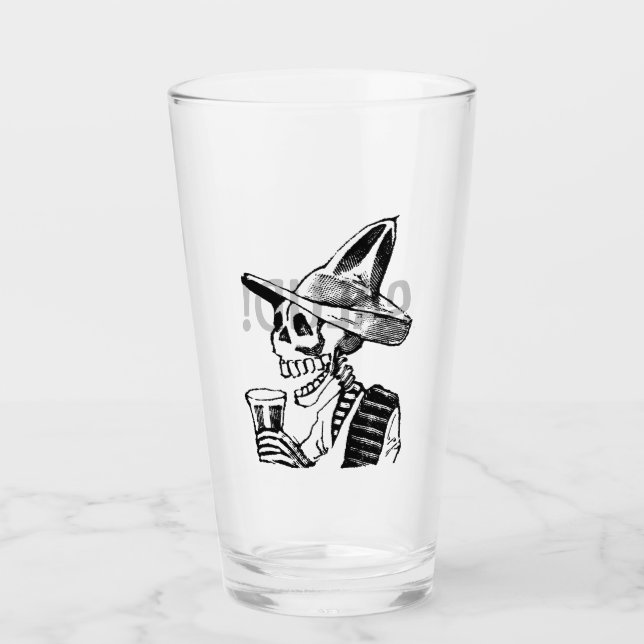 Verre Jose Posada - Fête des morts (Devant)